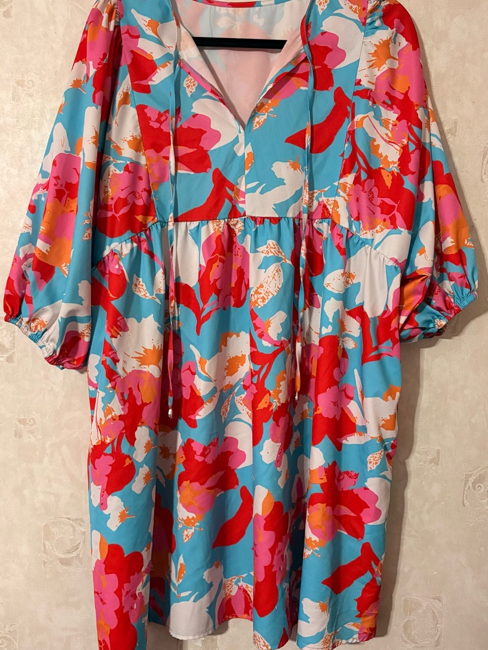 Summer floral babydoll dress.